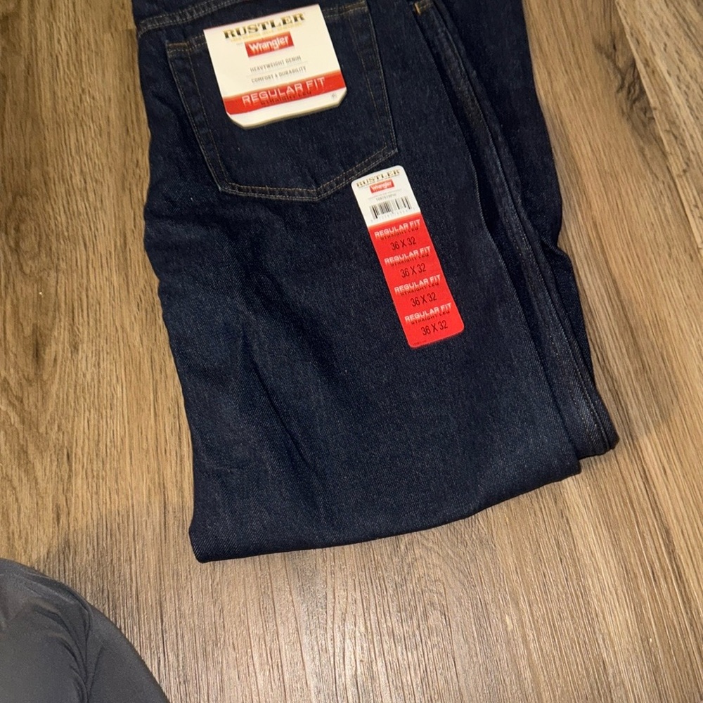 2 Wrangler Men's Regular Fit Jeans - Dark Blue